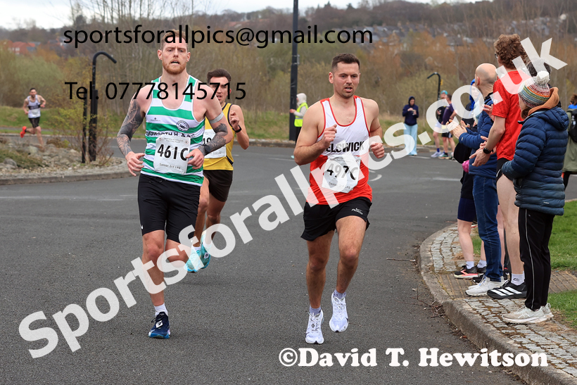 Senior Mens relay, 2026 Elswick Harriers Good Friday Road Relays and Young Athletes, Newburn,  Newcastle upon Tyne. Photo: David T. Hewitson/Sports for All Pics